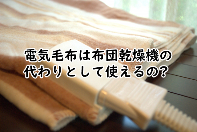電気毛布は布団乾燥機の代わりになる?どっちがいい?