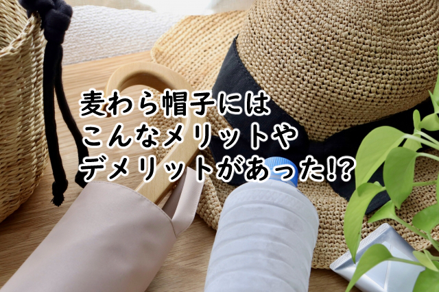 麦わら帽子のメリットは?こんなデメリットもある?