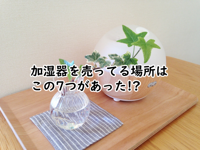 加湿器を売ってる場所は?どこで買うのがいいかのポイントも