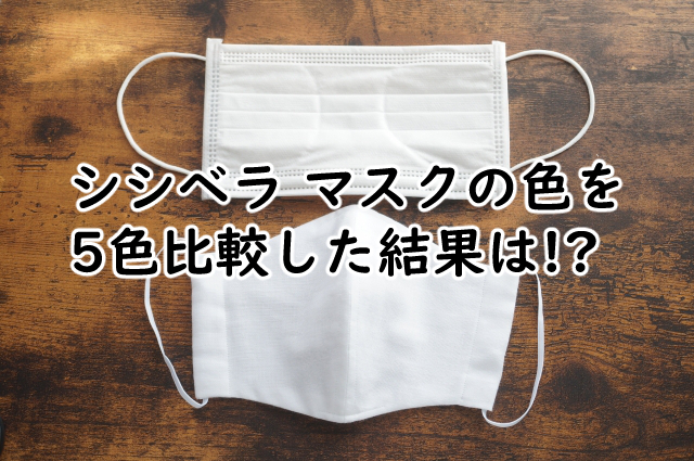 シシベラ マスクの色は比較するとこんな特徴があった!?