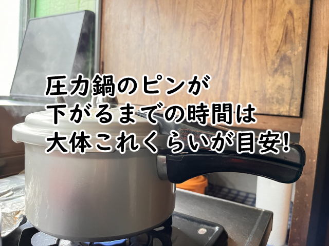 圧力鍋のピンが下がるまでの時間は?下がらない5つの理由